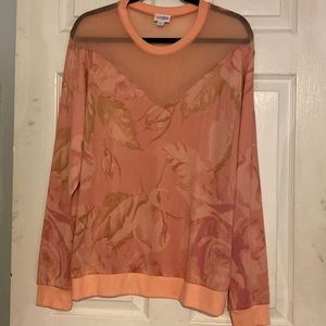 LuLaRoe Lizzy 2X NWT PINK sweater